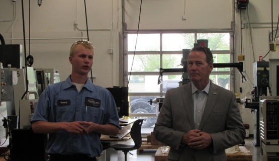 Casey Goodwin and Lt. Governor Jon Husted. 