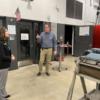 Angie King with Tim Buschur touring the welding lab.: Gallery Image 1 