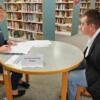 CBI student is practicing their interview skills with an employer.: Gallery Image 4 