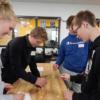 Sophomores working on spaghetti challenge in Engineering Technology.: Gallery Image 1 