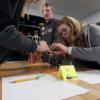 Sophomores working on spaghetti challenge in Engineering Technology.: Gallery Image 3 