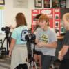 In graphics an eighth grader tries his hand at taking a photograph.: Gallery Image 1 