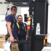 CBI student working as a forklift driver 