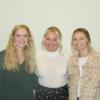 Graphic Communications, L to R:  Morgan Rose, Instructor Heather Arling, Abby Buening: Gallery Image 1 
