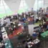 A bird's eye view of the many booths at the Tri Star job fair.: Gallery Image 2 
