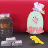 Students took home with them:  3D printed dinosaur, welding mask plaque, metal Legos and of course their own chick.: Gallery Image 1 