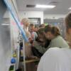 8th graders try to put body parts back where they belong in the Med Prep classroom.: Gallery Image 1 
