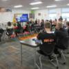 8th graders listen to the Teaching Professions Instructor, Mrs. Diller.: Gallery Image 1 