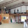 Junior Construction students framing up a wall in the loft area of the animal barn.: Gallery Image 2 