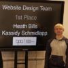 From left - Kassidy Schmidlapp and Heath Bills:  First place Website Design Team at State: Gallery Image 1 