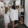 Seniors waiting with anticipation to walk into the 2023 ceremony.: Gallery Image 1 
