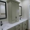 Master bedroom with ensuite bath and closet.  Shower is tiled.  Double sinks.: Gallery Image 3 