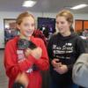 A New Knoxville 8th grader holds a chinchilla in animal health.: Gallery Image 1 