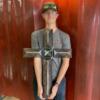 Nate Buschur shows off his winning welding project.: Gallery Image 1 