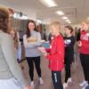 St. Henry 8th graders assembling the parts of the human body in Med Prep.: Gallery Image 1 
