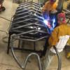 Tri Star welding students with the fish shaped bike rack they welded for the Celina community.  See them out on Grand Lake.: Gallery Image 1 