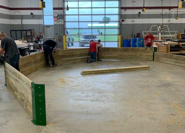  Junior Construction Students Build Gaga Ball Pit: Featured Image 1 