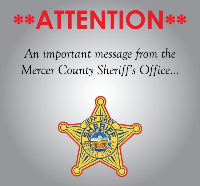  Mercer County Sheriff announces extra patrol: Featured Image 1 