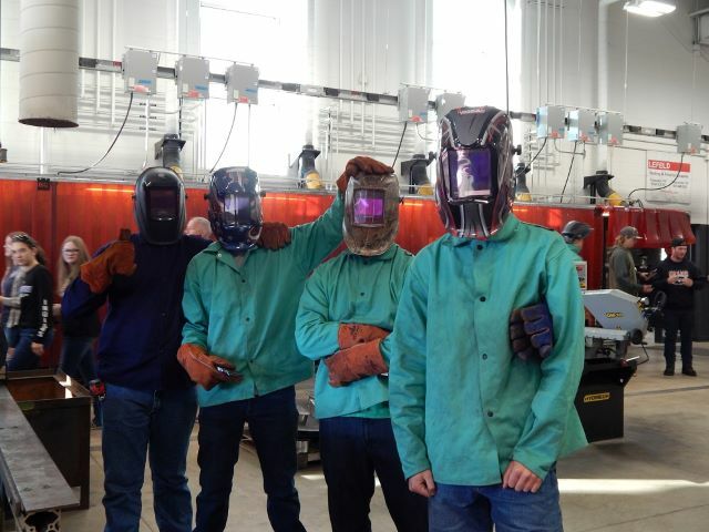 Four Welders PPE